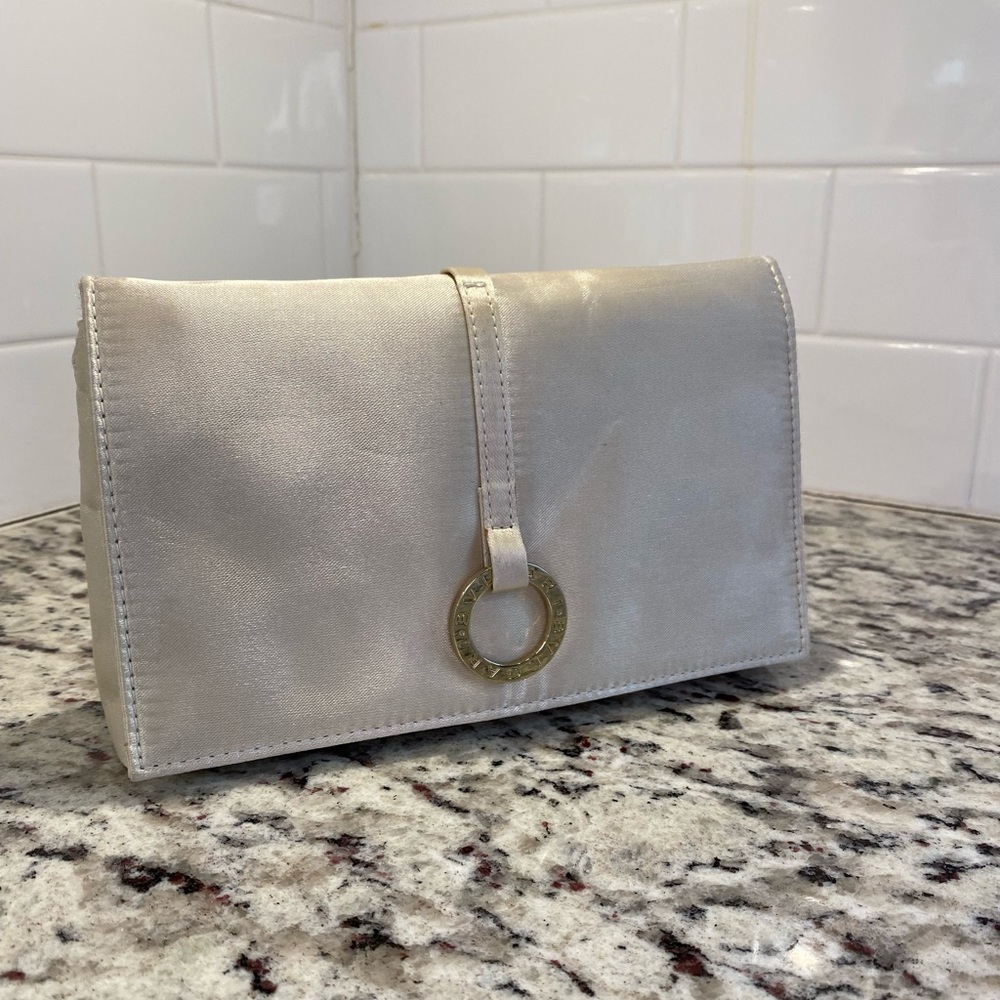 COPY - Satin Bvlgari Clutch/Pouch/ makeup bag. Authentic
